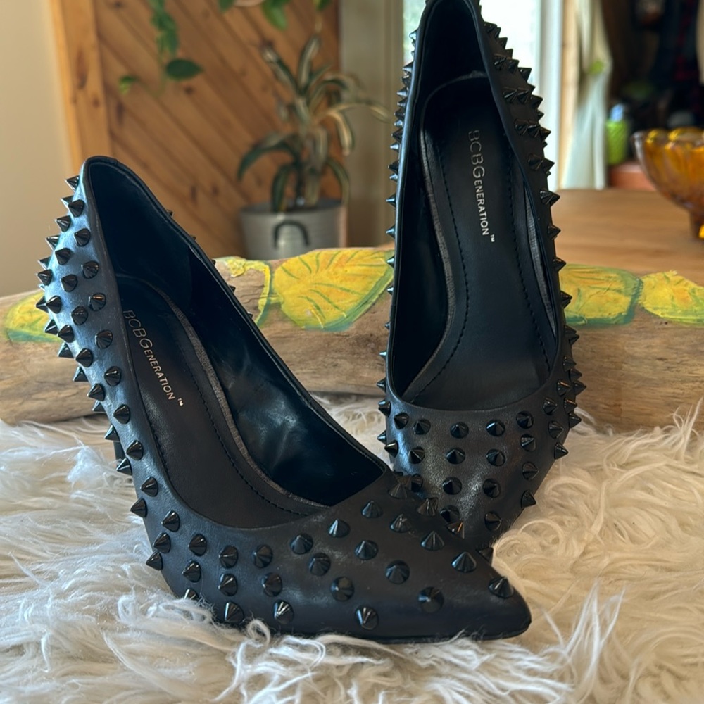 BCBG studded heels